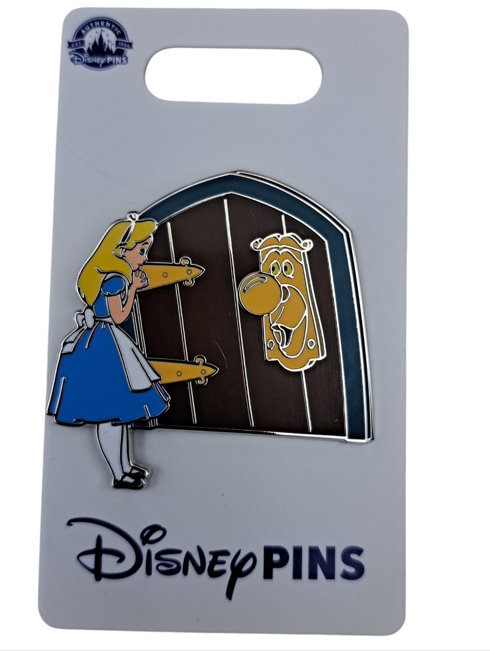Disney Parks Alice in Wonderland Curious Alice & Door Knob Pin